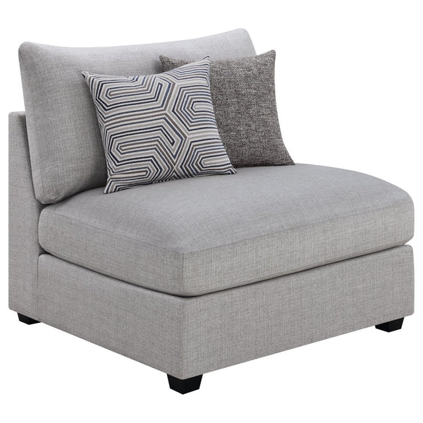 English Elm Lafayette Six Piece Modular Sectional with Feather Down Cushions and Storage Ottoman B062S01446