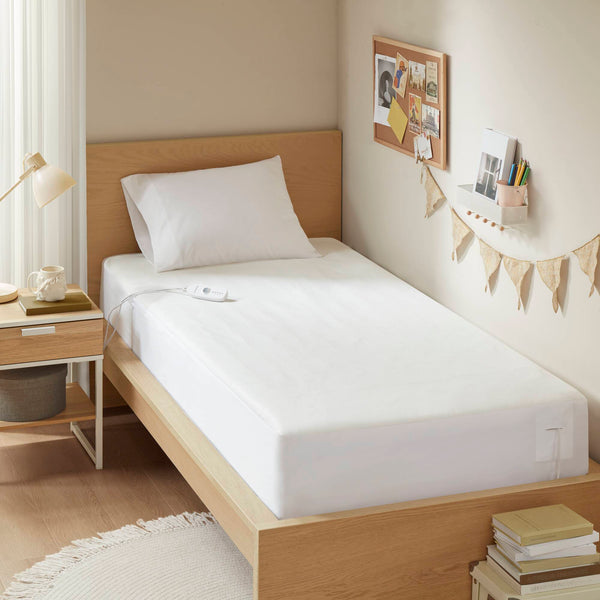 English Elm 1-Piece Twin Heated Mattress Pad - Soft, Durable, Customizable Comfort For Cozy Sleep Every Night B035P408310