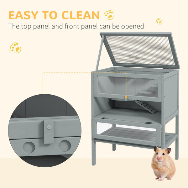 English Elm Pawhut 5-tier Small Pet Habitat with Tubes Tunnels Exercise Wheel and Carry Handles W2225P229198
