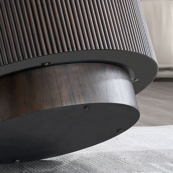 English Elm Modern Faux Marble Coffee Table Set - Stylish 2-Piece Round End Tables For Living Room & Office W2582S00161