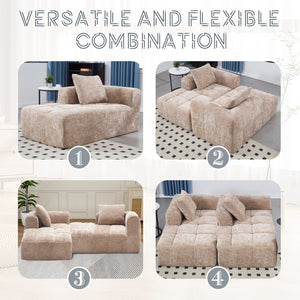 English Elm United Chenille Loveseat Sofa - Stylish Modular Sleeper For Small Spaces & Cozy Living Areas W1568P255134-GIGA