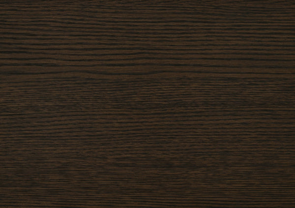 English Elm Modern Round Dining Table with 54" Rustic Wire-Brushed Brown Oak Veneer Top & Metallic Accent Base, Seats 4 B011S01897