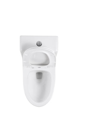 English Elm 1.1/1.6 Gpf Ceramic One Piece Toilet Skirted Comfort Height Dual Flush Soft Close B2724P246931