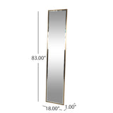 Christopher Knight Home® - Noble House - Smythe Contemporary Rectangular Leaner Mirror, Brushed Brass