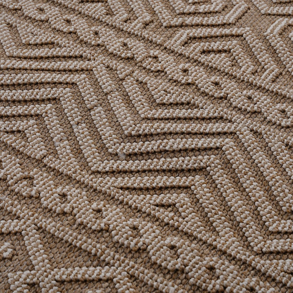 English Elm Loom 8X10 Mocha Geometric Area Rug - Durable Indoor/Outdoor Design, Stylish & Easy To Care For B335P289589