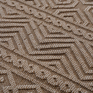 English Elm Loom 5X7 Mocha Geometric Area Rug - Durable, Stain-Resistant, Kid & Pet Friendly For Indoors & Outdoors B335P289587