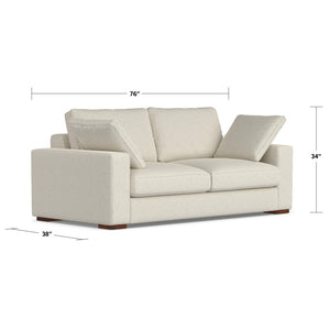 English Elm Charlie Cozy Deep Seater Loveseat Sofa - Plush Comfort, Sustainable Fabric, Perfect For Small Spaces B136P199202