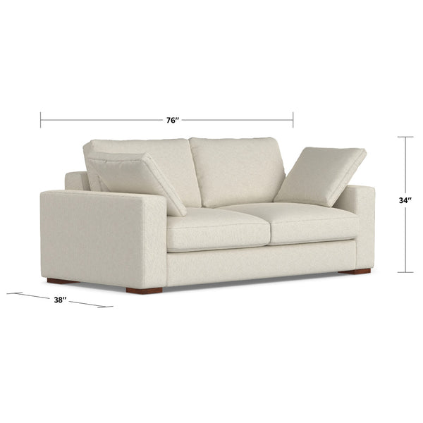 English Elm Charlie Cozy Deep Seater Loveseat Sofa - Plush Comfort, Sustainable Fabric, Perfect For Small Spaces B136P199202