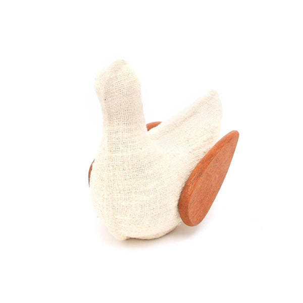 English Elm Ecomix Handcrafted Dove Figurine Sustainable Fabric Wings Sculptural Tabletop Decor B346P336950