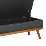 OSP Home Furnishings Katheryn Storage Bench Charcoal