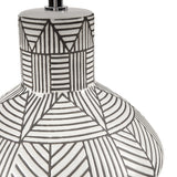 INK+IVY Agape Modern/Contemporary Boho Ceramic Table Lamp II153-0113 White