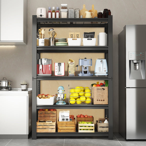 English Elm 72"H 5-Tier Heavy Duty Wire Shelving Rack, 2000 lb Capacity, Adjustable Metal Storage Organizer for Garage Pantry Kitchen - Rust-Resistant Durable Design (35.43" W x 15.75" D) T2398P306288