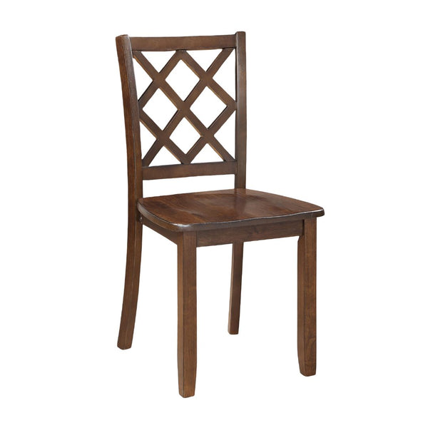 English Elm Transitional Counter Height 3pc Dining Set with USB Charging, Storage Shelves & Padded Seats Cherry 52 L x 41 W x 11 H B2741P381484