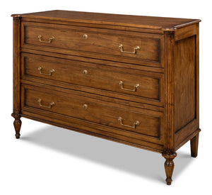 Sarreid Ciborium Chest Of Drawers - Solid Walnut With Elegant Fruitwood Finish And Faux Keyhole Detail Brown  26715-5