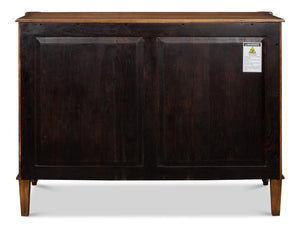 Sarreid Ciborium Chest Of Drawers - Solid Walnut With Elegant Fruitwood Finish And Faux Keyhole Detail Brown  26715-5