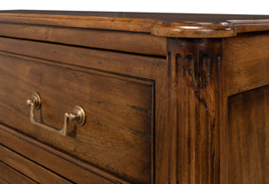 Sarreid Ciborium Chest Of Drawers - Solid Walnut With Elegant Fruitwood Finish And Faux Keyhole Detail Brown  26715-5