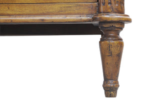 Sarreid Ciborium Chest Of Drawers - Solid Walnut With Elegant Fruitwood Finish And Faux Keyhole Detail Brown  26715-5