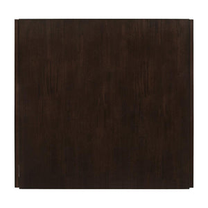 English Elm Rectangular Wooden Dining Table with Slim Tapered Legs, Beveled Top and Durable Rubberwood Finish Cappuccino B016P369789