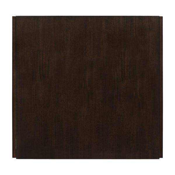 English Elm Rectangular Wooden Dining Table with Slim Tapered Legs, Beveled Top and Durable Rubberwood Finish Cappuccino B016P369789