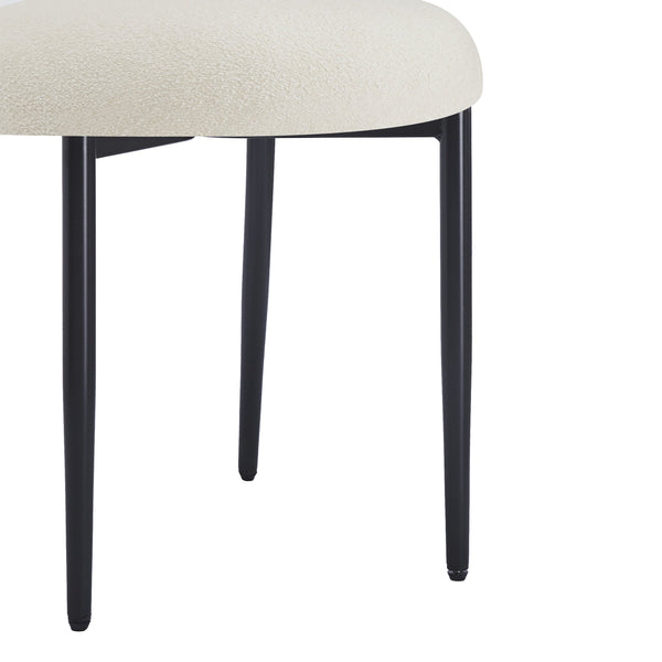 English Elm Christopher Knight Home® - Dining Chair Set Of 2 - Modern Upholstered Dining Chairs With Sleek Metal Legs For Stylish Comfort N779P186912W