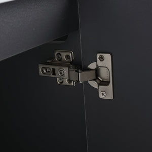 English Elm 48" Modern Wall-Mounted Bathroom Vanity With Resin Double Sink & Soft-Close Doors For Stylish Storage P2 W999S00352-GIGA