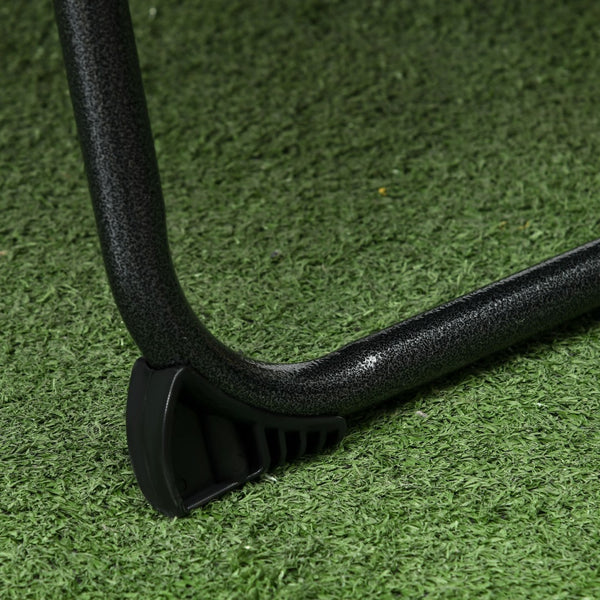 English Elm Outsunny Folding Chaise Lounge With 5 Adjustable Positions, Face Hole, Storage Pocket & Headrest W2225P174365-GIGA