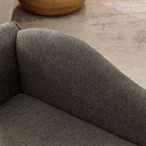 English Elm Oversized Modern Pet Sofa with Wave Backrest Linen Upholstery for Large Dogs W487P430333