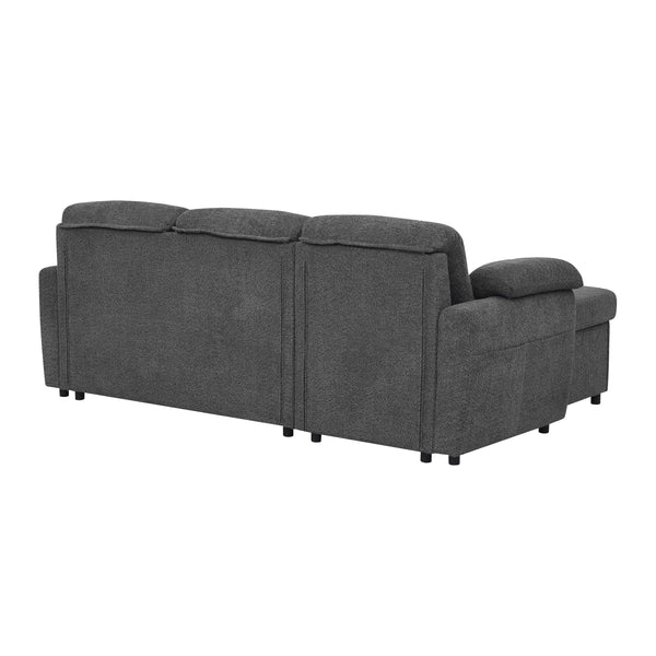 English Elm Convertible Sofa Bed – Stylish 3-In-1 Sectional With Storage For Modern Living Spaces & Guests B343S00025