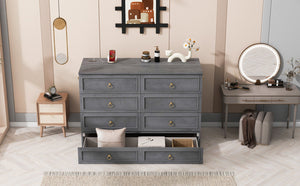 English Elm Queen Murphy Wall Bed with Rattan Panel Cabinet and Storage Drawers for Studio Rooms Gray LP000676AAE