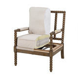 OSP Home Furnishings Fletcher Spindle Chair Linen