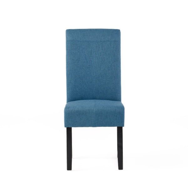 English Elm Hanford Upholstered Dining Chair Set of 2 with T-stitch Back and Tapered Legs N767P360602U