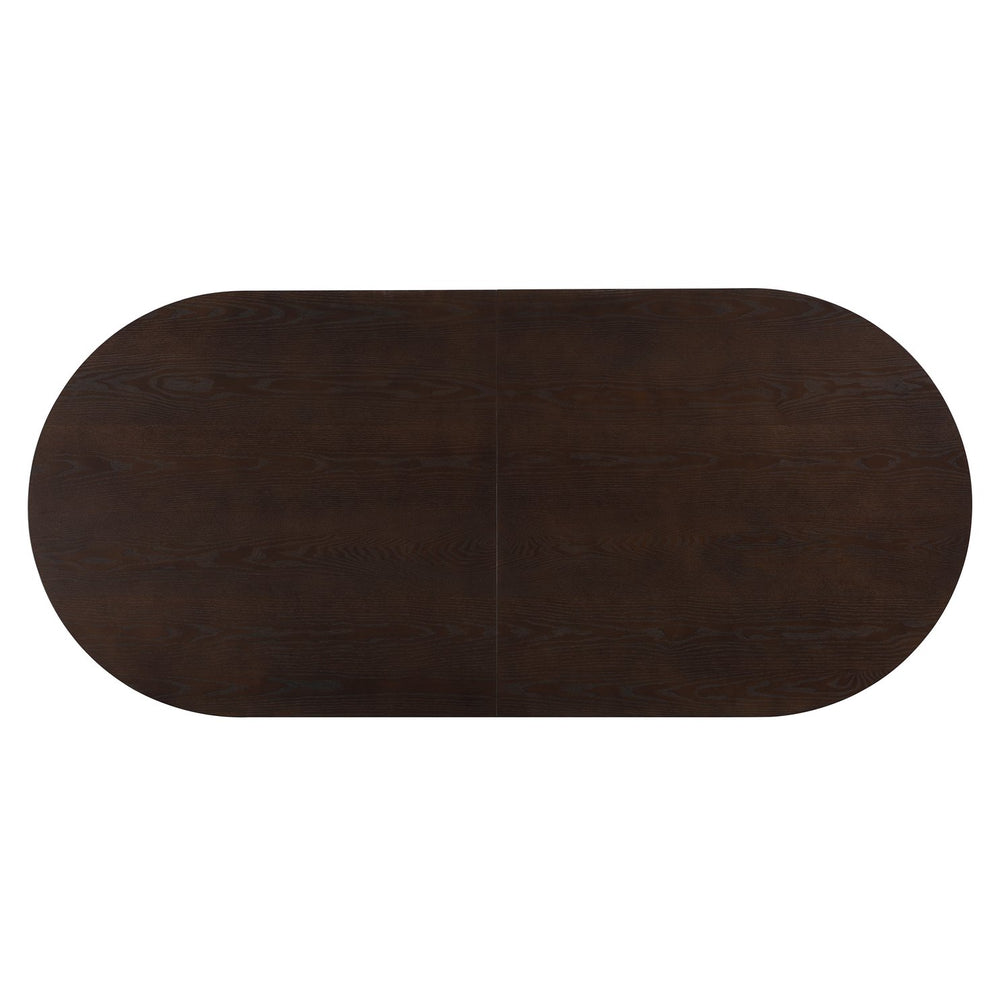 English Elm Christopher Knight Home® - Oval Dining Table Double Pedestal In Rich Espresso - Modern-Rustic Design For Family Gatherings N771P265584O_N771P265585O