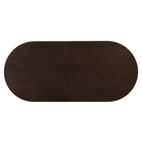 English Elm Christopher Knight Home® - Oval Dining Table Double Pedestal In Rich Espresso - Modern-Rustic Design For Family Gatherings N771P265584O_N771P265585O