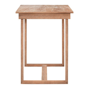 English Elm Topmax Farmhouse Counter Height Dining Set Seats Four with Cushioned Chairs Acacia Veneer SP000230AAD