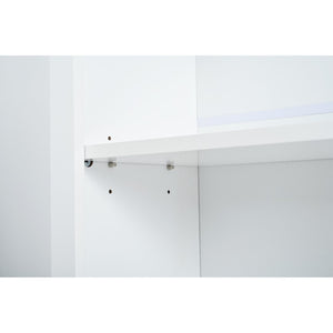 English Elm Topmax 83.7" Modern Tall Kitchen Pantry With Faux Marble Top & Adjustable Storage N717P221575K-GIGA