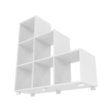 Manhattan Comfort Cascavel Mid-Century Modern Bookcase White 26AMC6