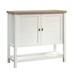 English Elm Storage Cabinet: Sleek White Finish With Adjustable Shelves For Versatile Home Organization Solutions B356P402816-GIGA