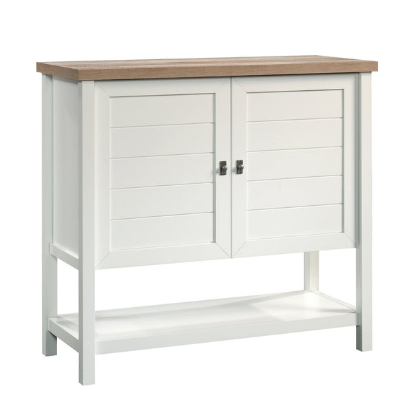 English Elm Storage Cabinet: Sleek White Finish With Adjustable Shelves For Versatile Home Organization Solutions B356P402816-GIGA