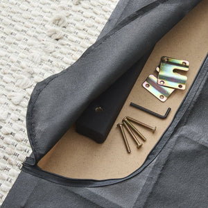 English Elm Gap Home Upholstered Horizontal Channel Headboard Queen Charcoal – Adjustable Height, Linen-Feel Fabric, Durable Frame B350P394814