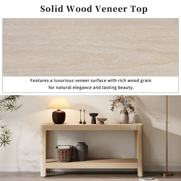 English Elm Christopher Knight Home® - Mirod Modern Farmhouse Console Table - Elegant Minimalist Design With Premium Wood Veneer Finish P1 N760P281362N-GIGA