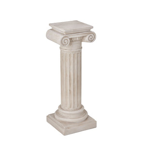 English Elm 39.3-inch Handcrafted Classical Column Pedestal for Entryway or Living Room Decor N772P389406W