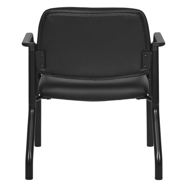 OSP Home Furnishings Big and Tall Guest Chair Heavy Duty Reinforced Frame with Plush Cushions for Office Use 55052B-U6