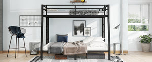 English Elm Metal Full Xl Over Queen Bunk Bed – Heavy-Duty, Space-Saving, Noise-Reducing Comfort For All Ages W1580S00238