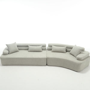 English Elm Modern Foam-Filled Sleeper Sofa Bed For Living Room & Bedroom, Stylish Boucle Design, 3 Colors W2705S00008-GIGA