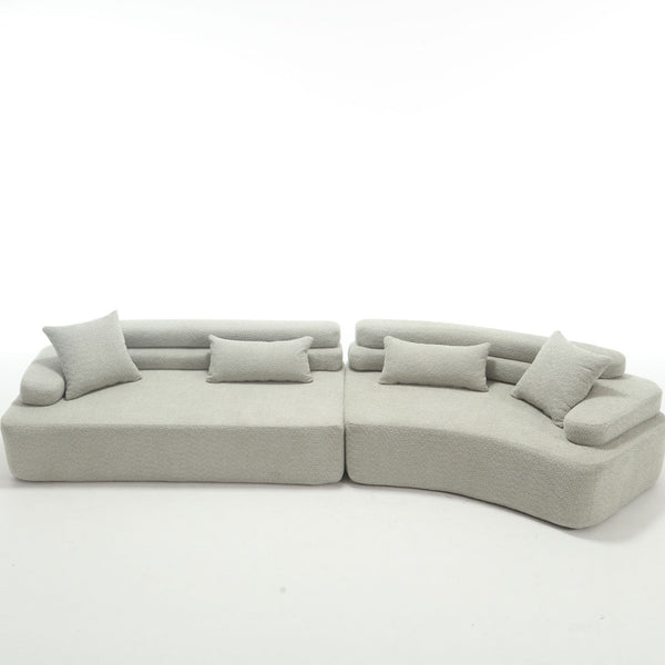 English Elm Modern Foam-Filled Sleeper Sofa Bed For Living Room & Bedroom, Stylish Boucle Design, 3 Colors W2705S00008-GIGA