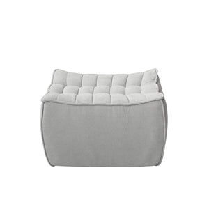 English Elm Caterpillar Classic Armless Modular Sofa - Versatile Light-Grey Seating With Cozy Ottomans & Comfort B341P321115