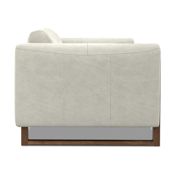 English Elm Richard 63-Inch Eco-Friendly Genuine Leather Loveseat For Compact Living Spaces – Stylish Comfort B136P364295-GIGA