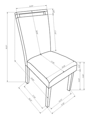 English Elm 5pc Dining Set modern multifunctional table with hidden end storage, built-in side drawers, upholstered ladder-back chairs Black,Light Gray,White 42.13 L x 61.42 W x 7.1 H B011S01941
