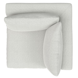 English Elm Jasmine Corner Sofa Module - Plush, Versatile Seating In Cloud Grey With Family-Friendly Comfort B136P199200