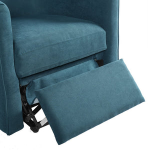 English Elm Power Lift Recliner Barrel Back Chenille Chair for Seniors with Footrest Pocket Blue N719P355911C